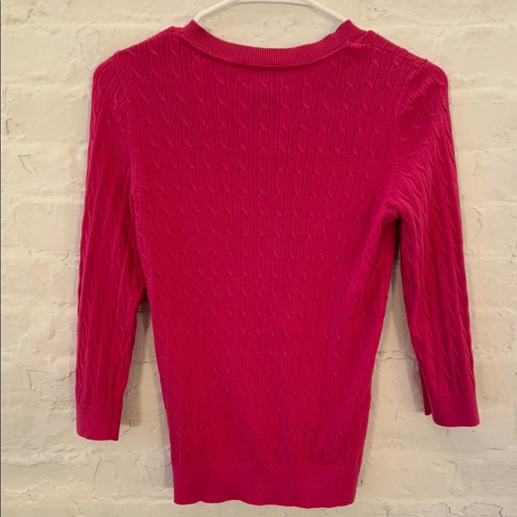 Tommy Hilfiger Knit Pink Cardigan - Picture 2 of 3